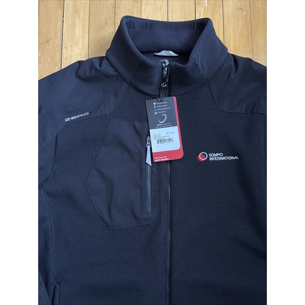 Zero Restriction Z600 Jacket Mens 2XL Black Full Zip Outdoor Golf Performance
